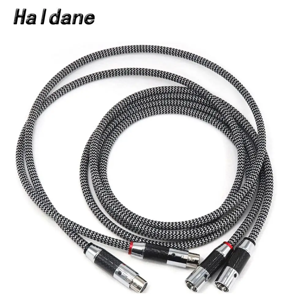 

Haldane Pair HIFI Silver Plated QED Audio XLR Balanced Interconnection Cable for Carbon Fiber XLR Plug Connector