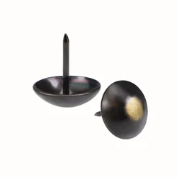 uxcell 20/50/80/100/150/200pcs Upholstery Nails Tacks 9.5/11/16/19mm Head Dia 21mm Length Antique Round Thumb Push Pins