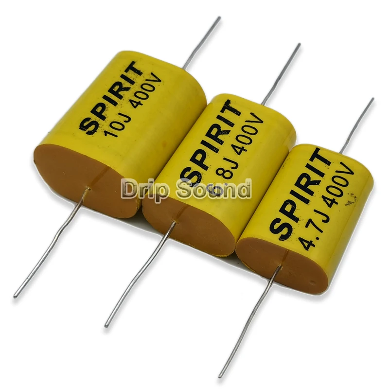 2pcs 2.2uF 6.8uF 10uF 400V Tweeter Speaker Frequency Divider Crossover Non-Polarity Capacitor