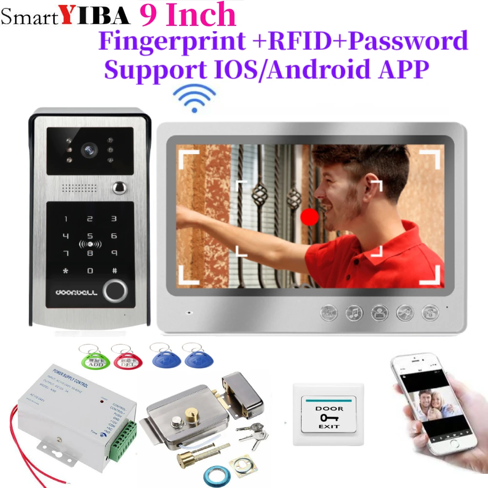 9 inch 1080P Tuya Smart Wifi Video Intercom In Private House Security Protection Apartment Intercom System For Home Doorbell