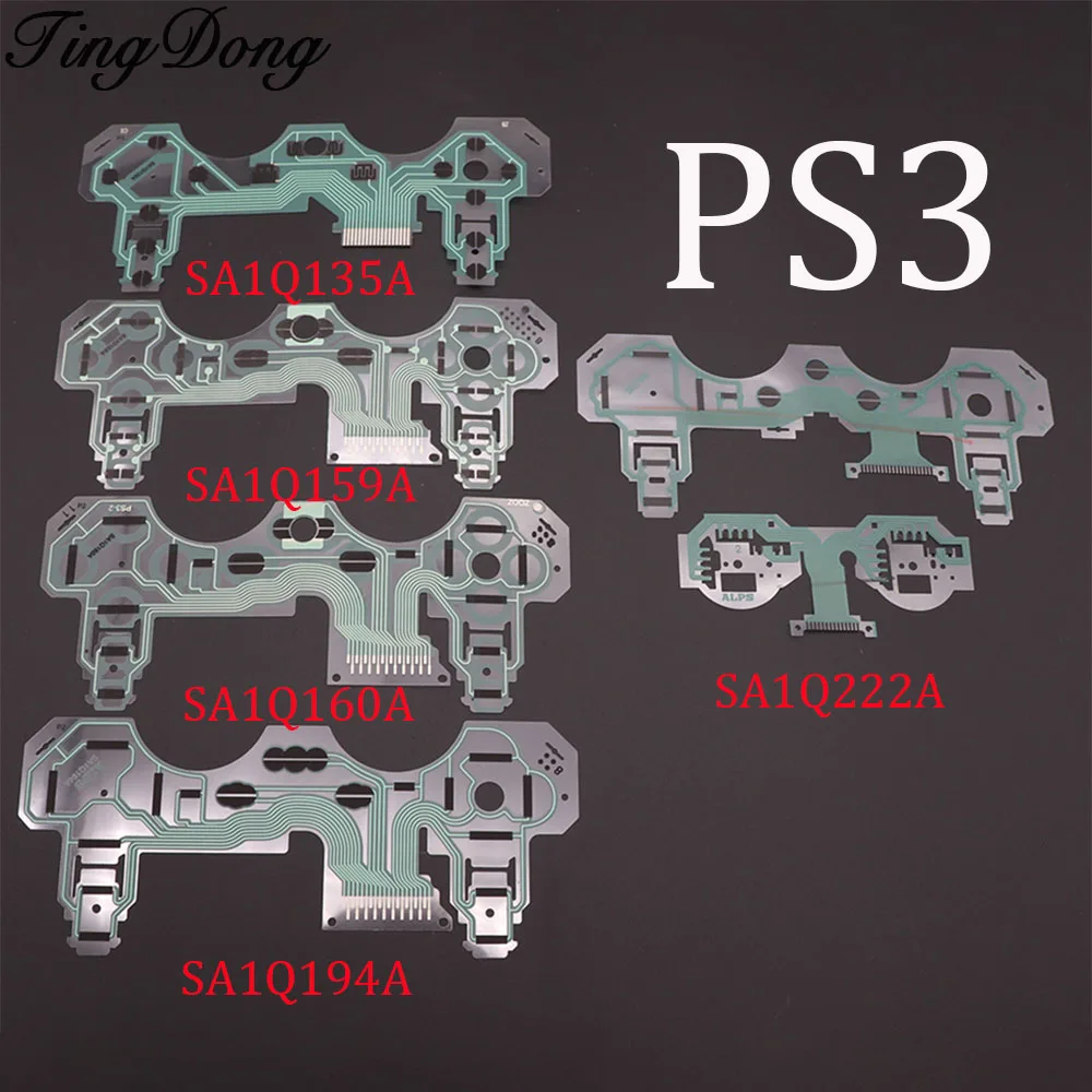 Ps3 컨트롤러 용 TingDong ps3 조이스틱 수리 부품 용 전도성 필름 플렉스 케이블 고품질
