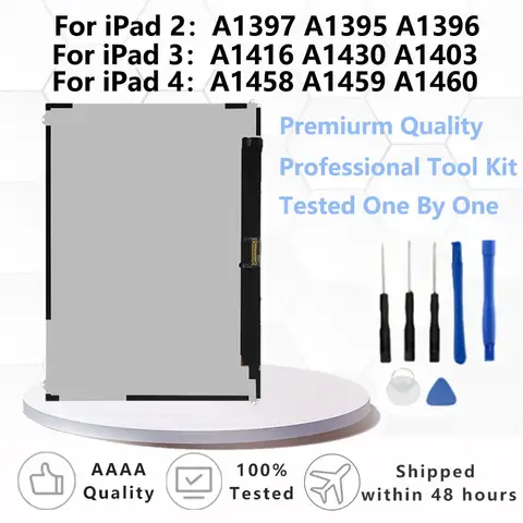 For Apple iPad 2 IPad3 IPad4 A1397 A1395 A1416 A1403 A1459 A1460 LCD Display Touch Screen Digitizer Panel Assembly Replacement
