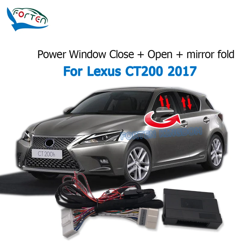 

Forten Kingdom Car Auto Intelligent Power Side Rear View Mirror Folding And Windows Closer&Open Module Kit For Lexus CT200 2017