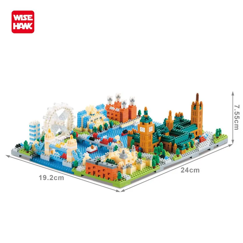 Wisehawk Mini Building Blocks Model Kit Funny Architecture Titanic Statue Of Liberty Educational Toys For Children