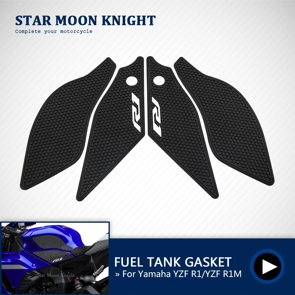 

For Yamaha YZF R1 R1M YZFR1 YZF-R1 2020 - 2021 Motorcycle Protector Anti slip Tank Pad Sticker Gas Knee Grip Traction Side