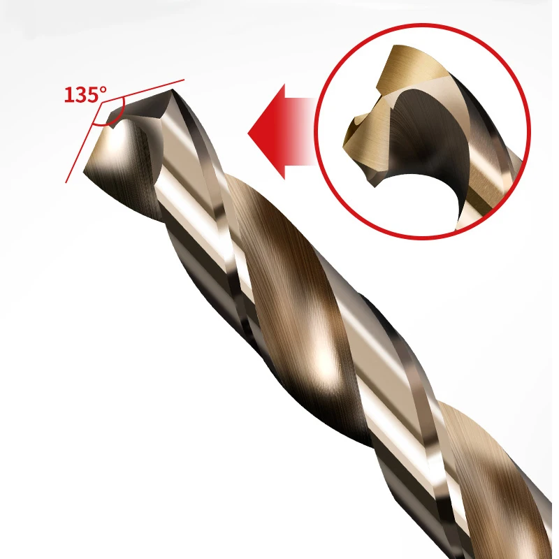 Cobalt High Speed Steel Twist Drill Bit Set M35 Stainless Steel Tool Set Accessories for Metal Drilling Cutter Machine HSS Co