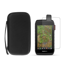 Draagbare draagtas Opbergtas + Screenprotector Film voor Handheld GPS Garmin Montana 750i 750 700 700i Accessoires