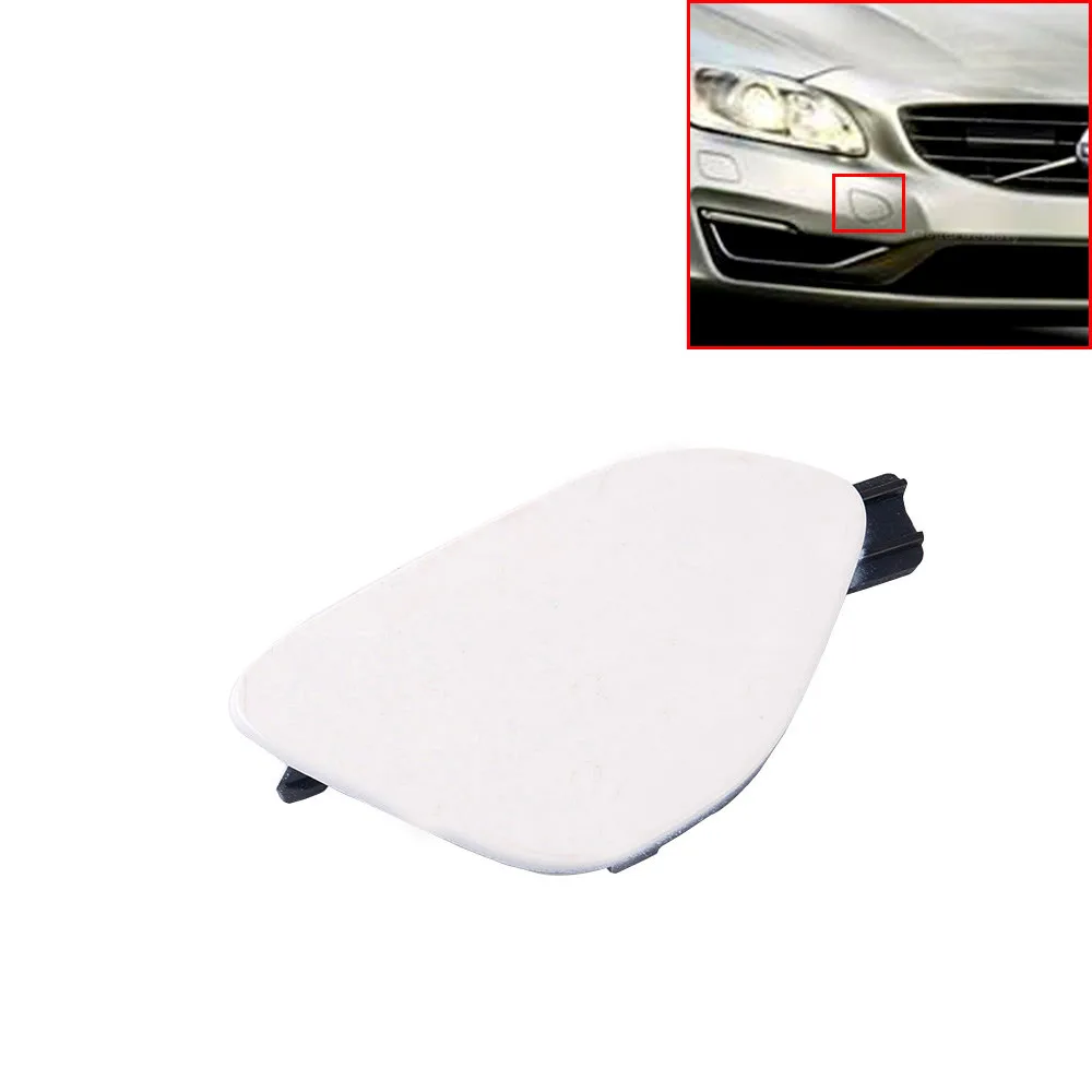 CloudFireGlory For Volvo S60 2014 2015 2016 Unpainted Front Bumper Tow Hook Cover Lid 39820294