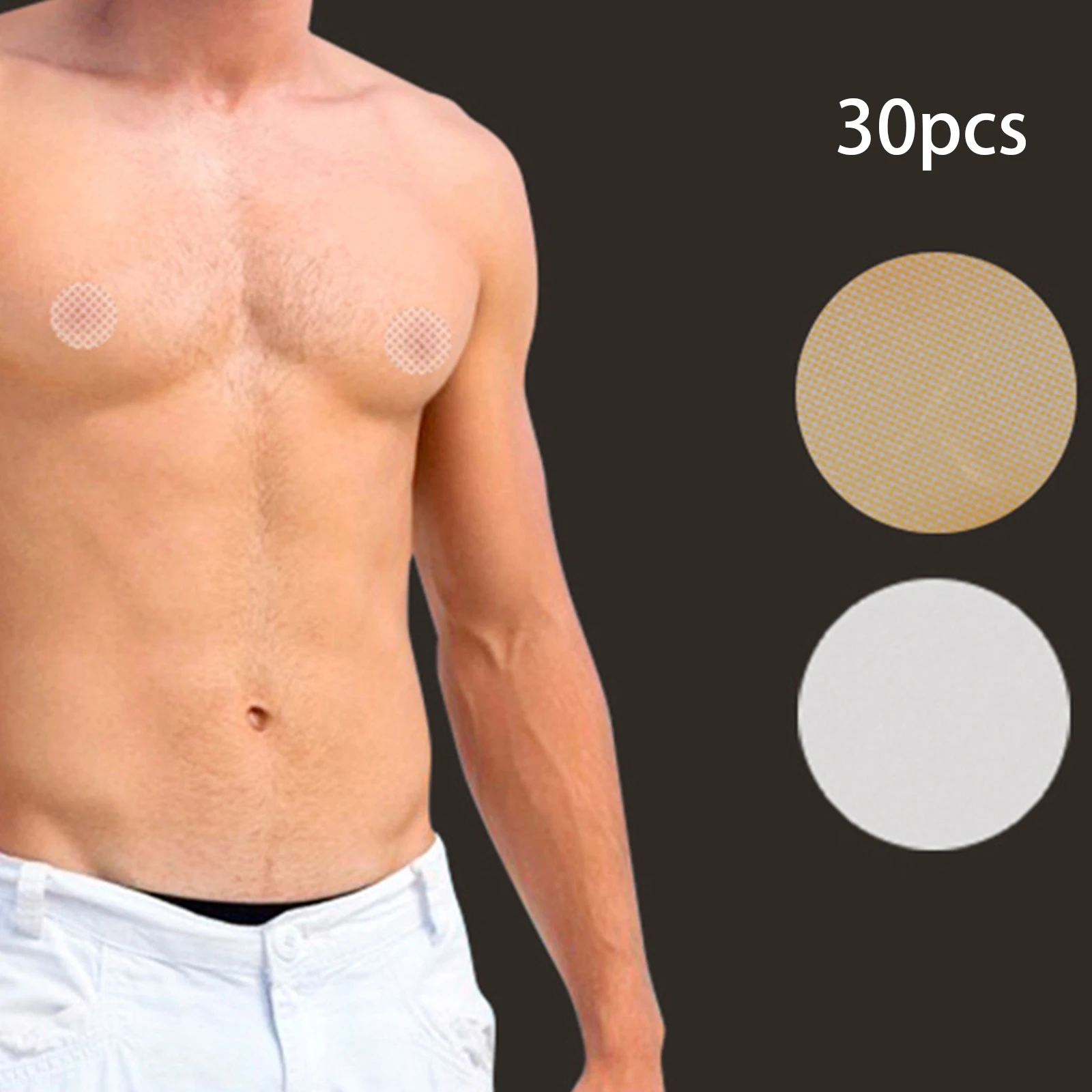 

30 Pairs New Men One-off Breast Nipple Cover Adhesive Tit Pad Women Men New Bra gel Nipple Cover lingerie Stickers