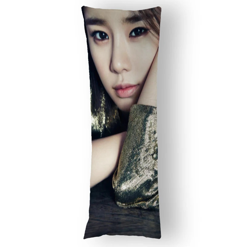 NEW Yoo In-Na KPOP Pillowcase Hug Satin Pillowcover Almohada Anime Body Pillow Case Cushion Cover 35X100cm60X200cm 1.11