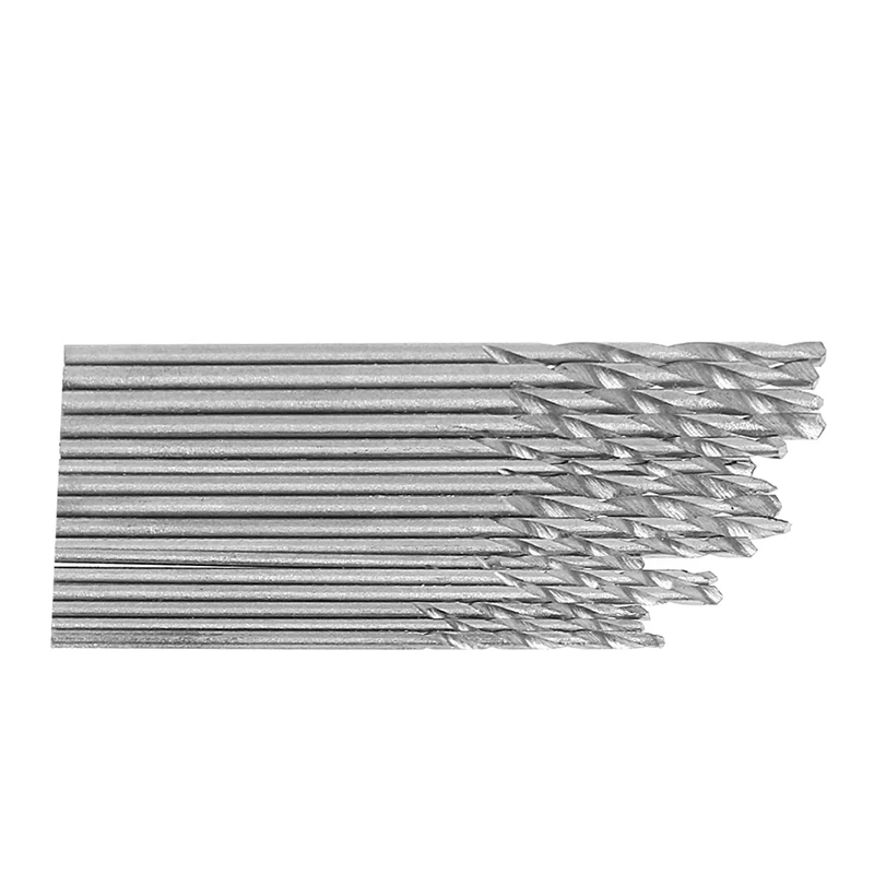 Set di punte elicoidali in acciaio bianco HSS 16 pezzi 0.8-1.5mm per trapani elettrici A0KF