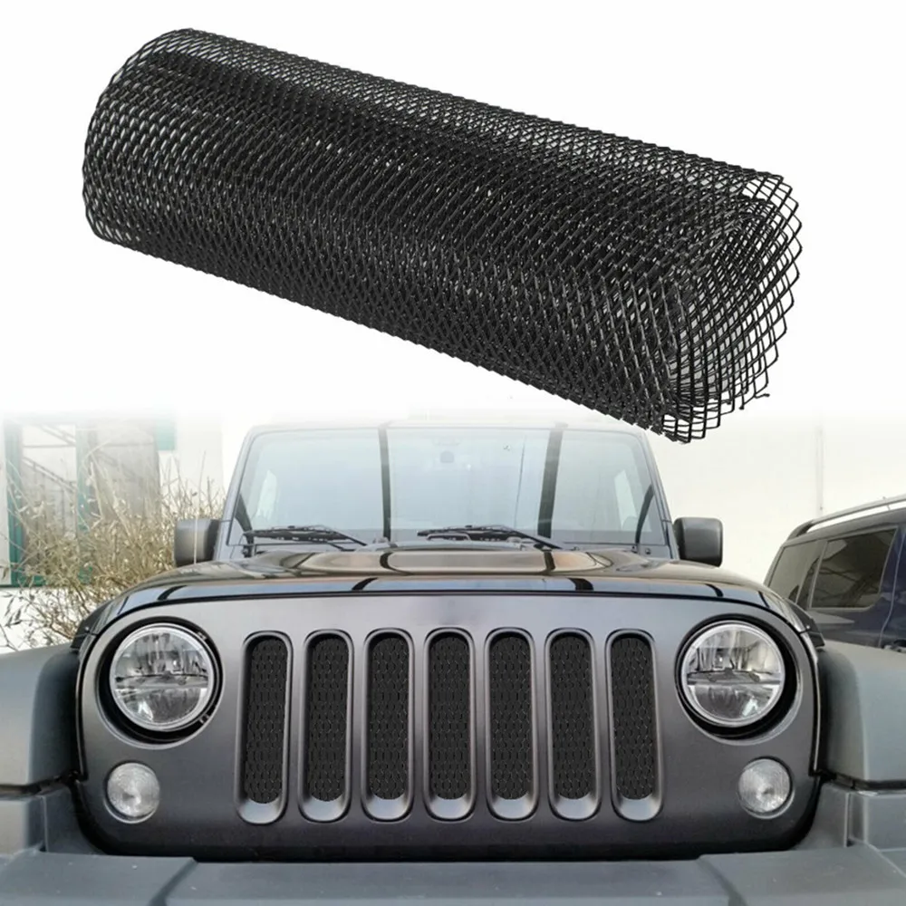 

2022 Car Aluminum Front Bumper Mesh Sheet Seagull Shape Universal Vehicle Body Modified Grille Tool Exterior Protective Tools