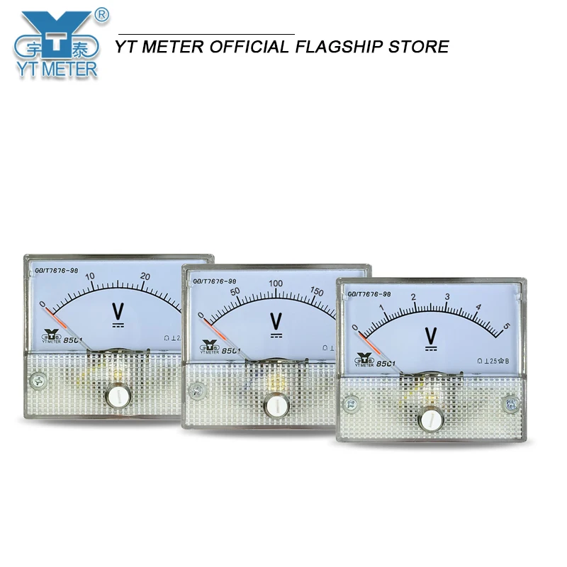 85c1電圧および負の電圧計,電力計,電圧5v,± 10v,15v,20v,30v,400v,500v,1000v,電圧計,56*64mm