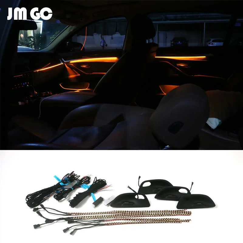 LED Ambient Light Suitable for BMW F10 5 Series interior lights, 8-color door panel lights, dashboard trim, original installatio