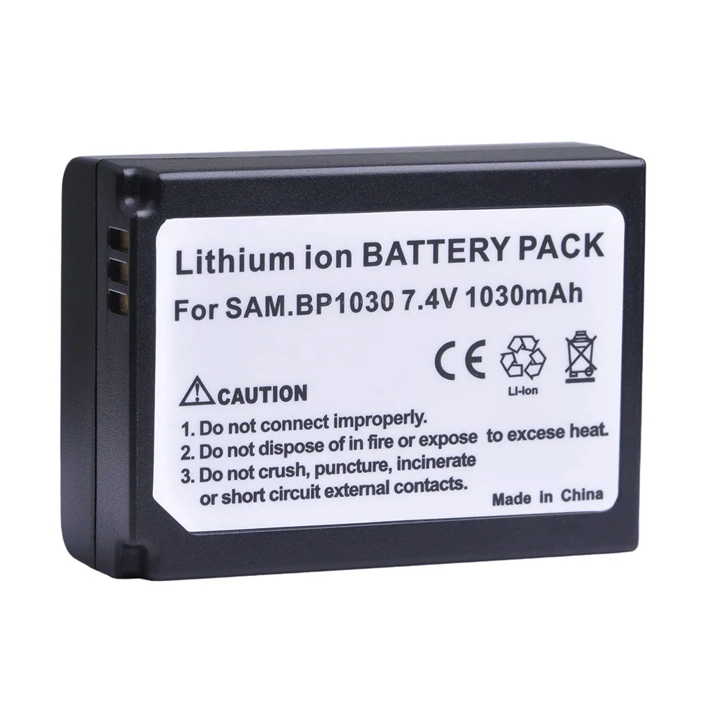 4pc 1030mAH BP-1030 BP 1030 BP-1130 Rechargeable Camera Battery For Samsung NX200 NX210 NX300 NX500 NX1000 NX1100 NX2000 NX-300M