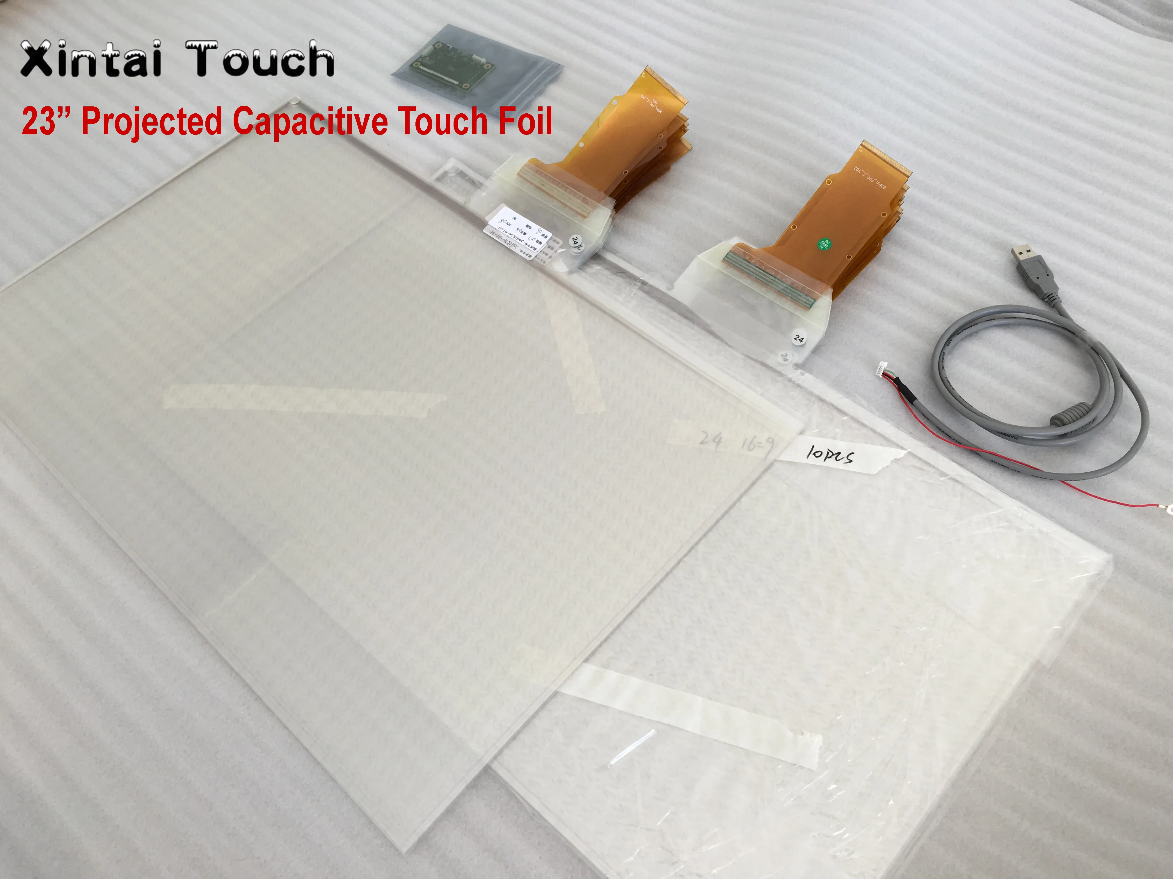 

Free shipping! 23" Transparent Interactive Touch Foil Film,23 inch 10 points interactive projection touch foil/film