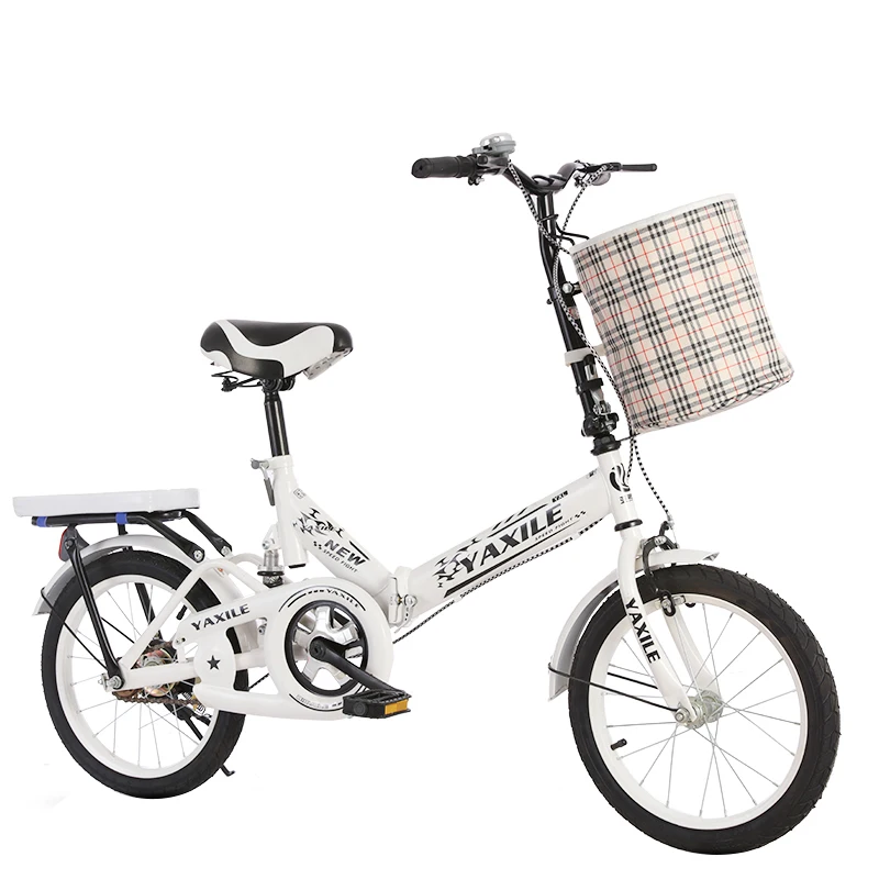 New 20 Inch Shock Absorber Bike Girl Adult Princess Folding Bike