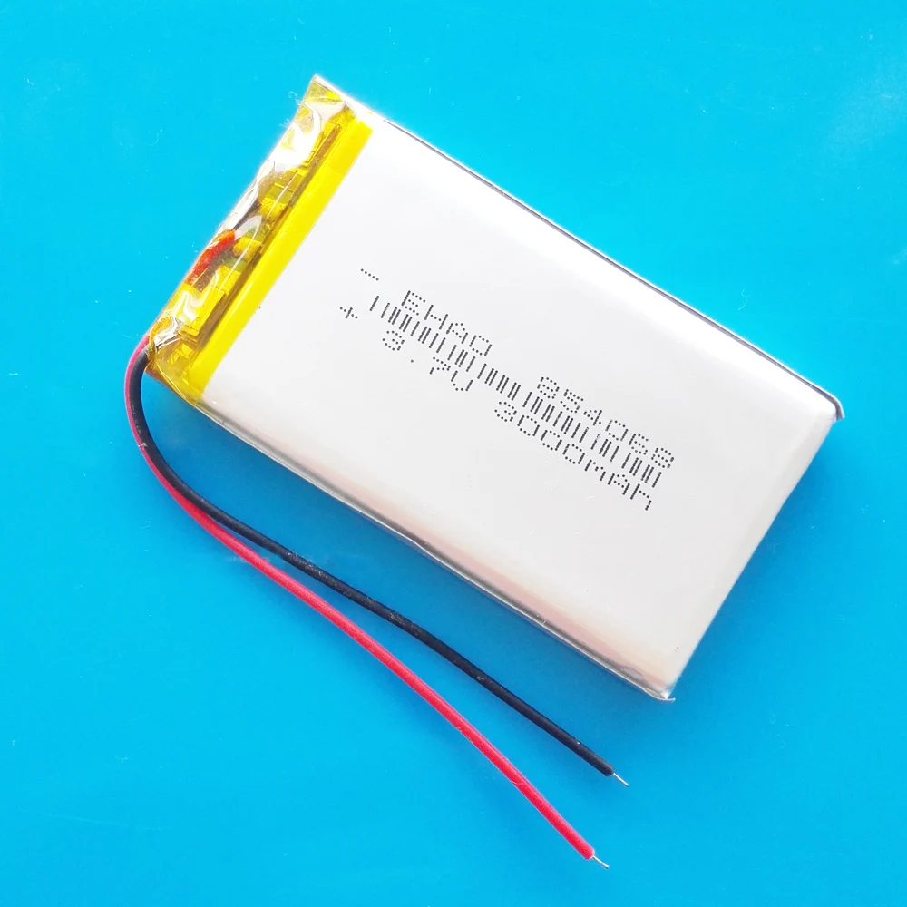 Batería recargable de polímero de litio lipo de 3,7 V 3000 mAh 854068   para GPS power bank Tablet PC PAD PDA Laptop