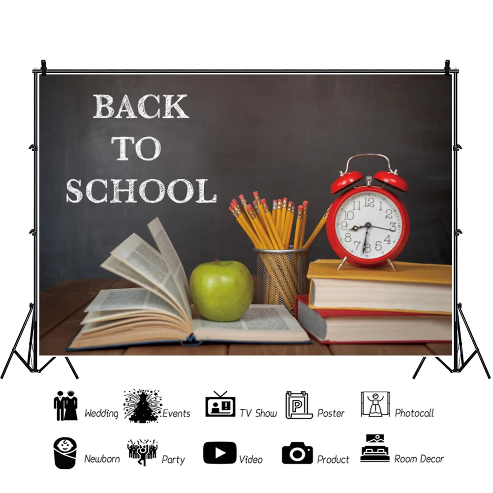 Фон для фотографий Laeacco «книжки», класс «назад в школу»