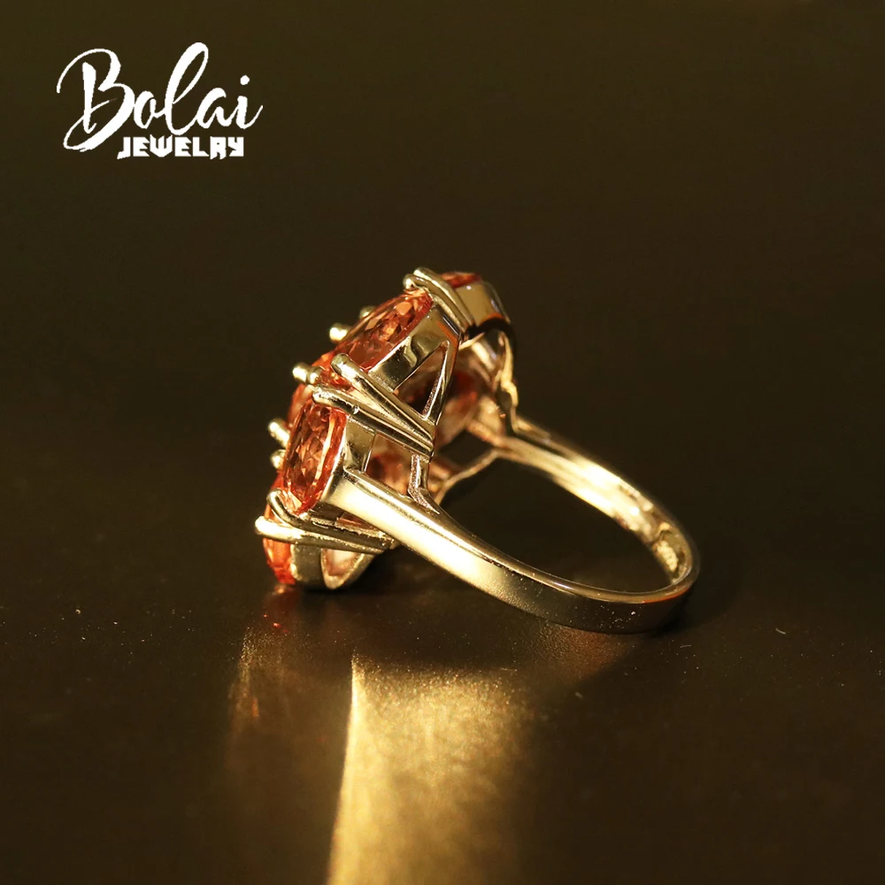 14ct Big Flower Zultanite Ring color changing created diaspore jewelry 925 sterling silver for women in party bolai jewelry