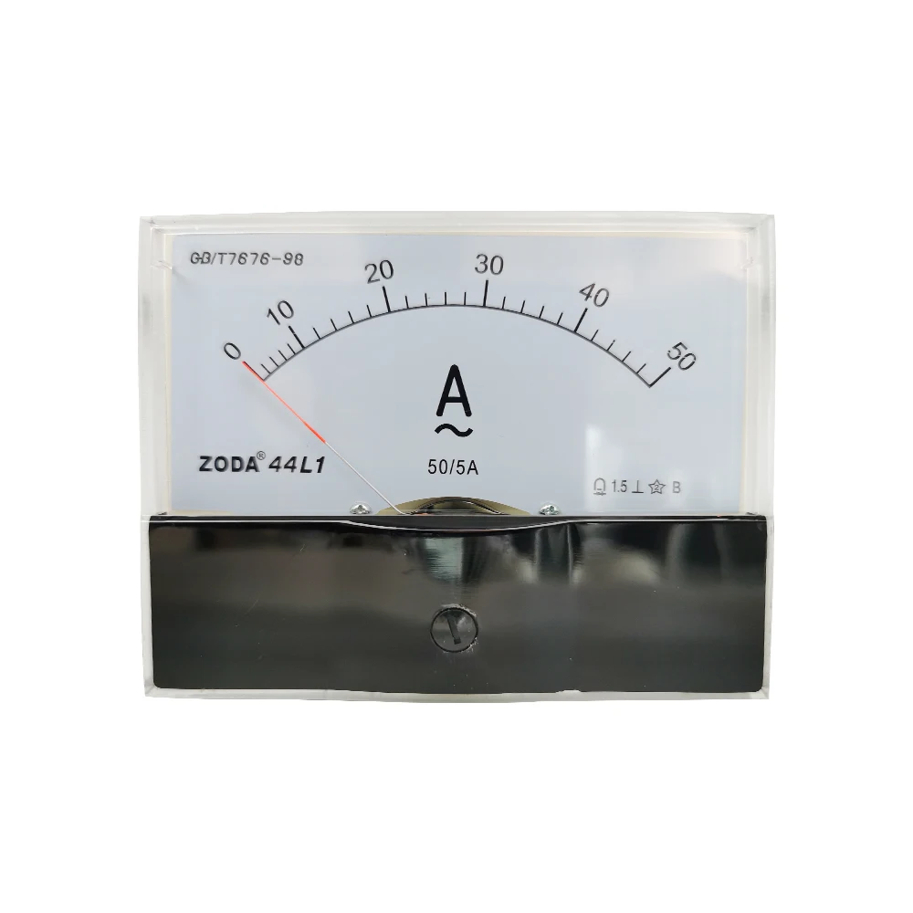 

1PC 44L1-A 50/5A 100/5A 200/5A 400/5A AC Analog Meter Panel AMP Current Ammeter Gauge Use With Transformer 100*80MM Amperimetro