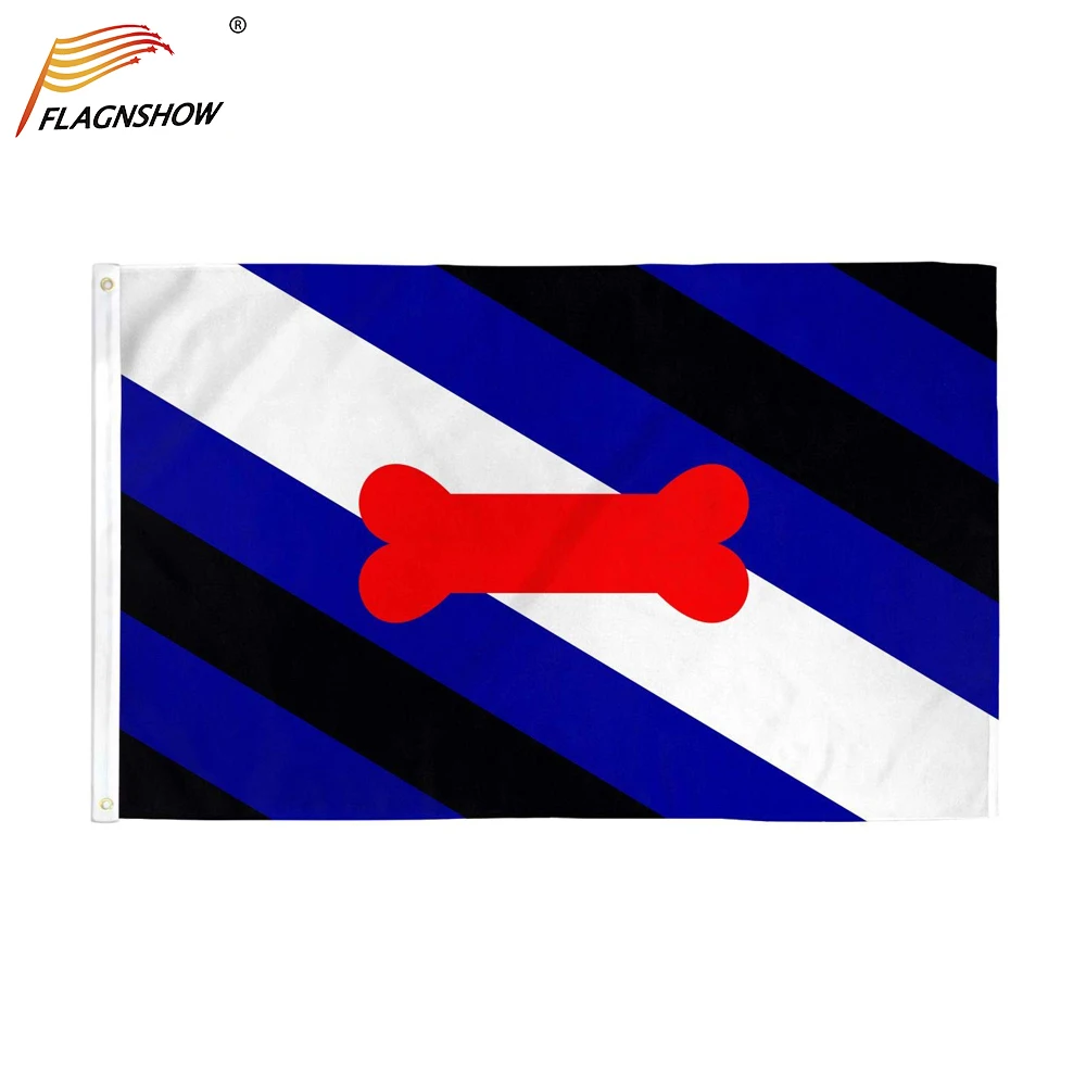 90x150cm Puppy Pride Flag 100D Polyester Banner