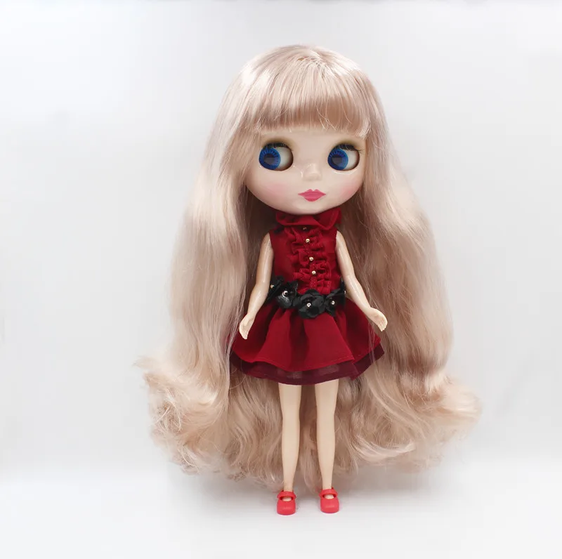 

Free Shipping big discount RBL-801 DIY Nude Blyth doll birthday gift for girl 4color big eye doll with beautiful Hair cute toy