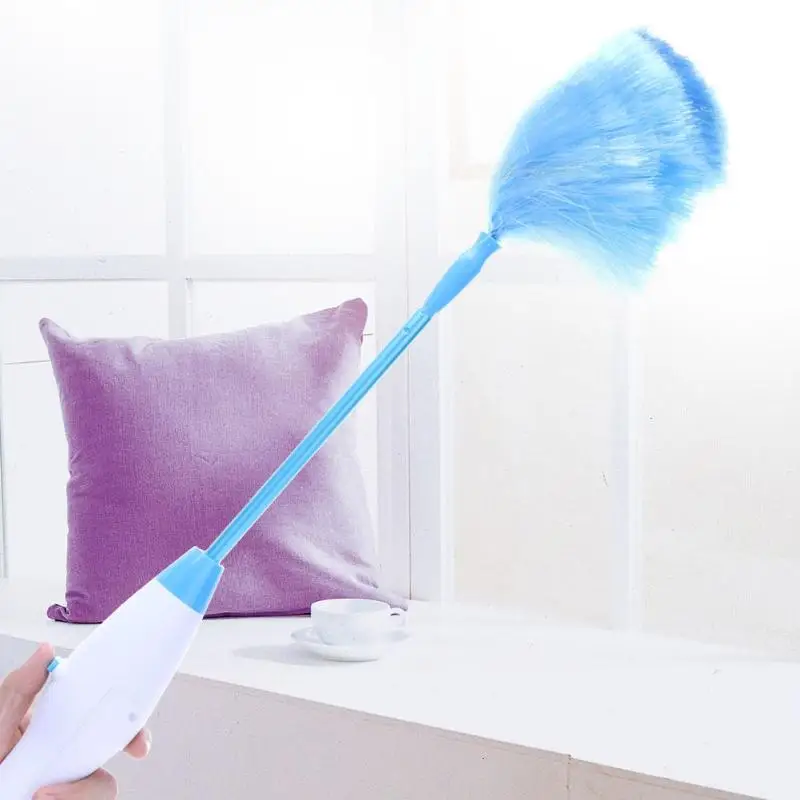 Electric Spin Duster 360 Adjustable Feather Duster Brush Dust Cleaner Cleaning Brush Household Cleaning Tool Instant Duster