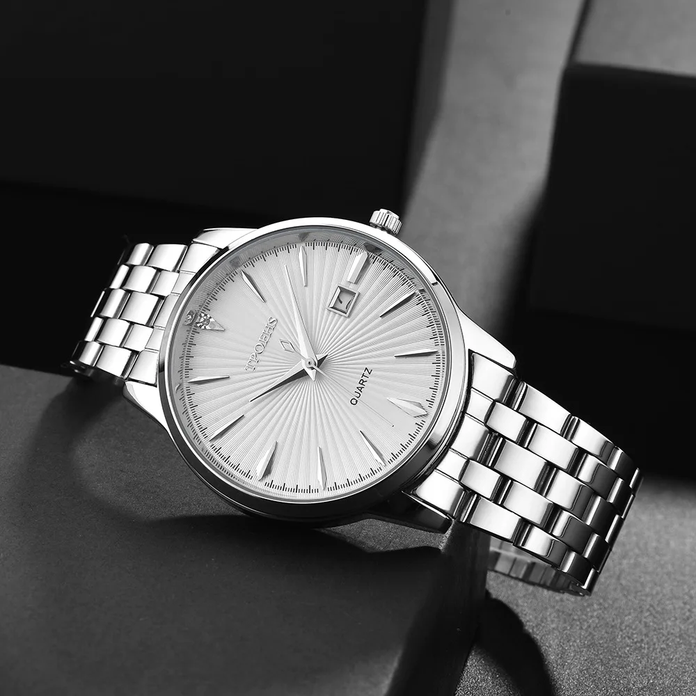 Cocktail Mens Watches Brand Luxury Fashion Business Quartz Watch Men Sports Full Steel Waterproof Black Clock Relogio Masculino