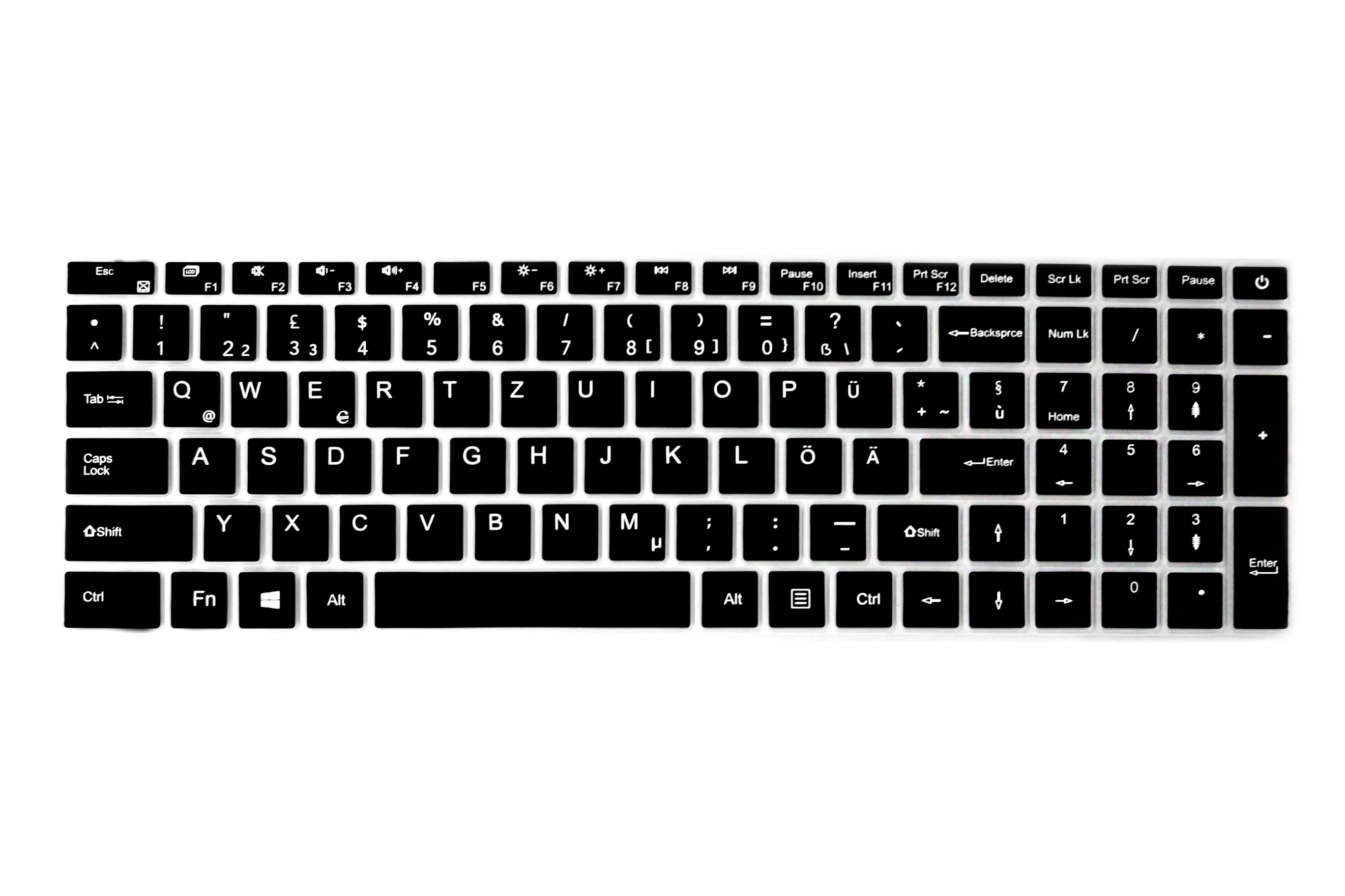 2pc Silicone Keyboard Cover for KUU Laptops, Spanish, French, Italian, German Language Keyboard Protector