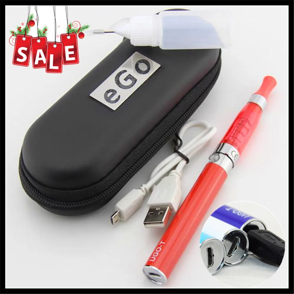 Ugo T Battery USB Charge Zipper Case Kit Electronic Cigarette Liquid Replaced Ego Ce4 Atomiaer E Cigs Hookah Ce4 Vaper Pan Smoke