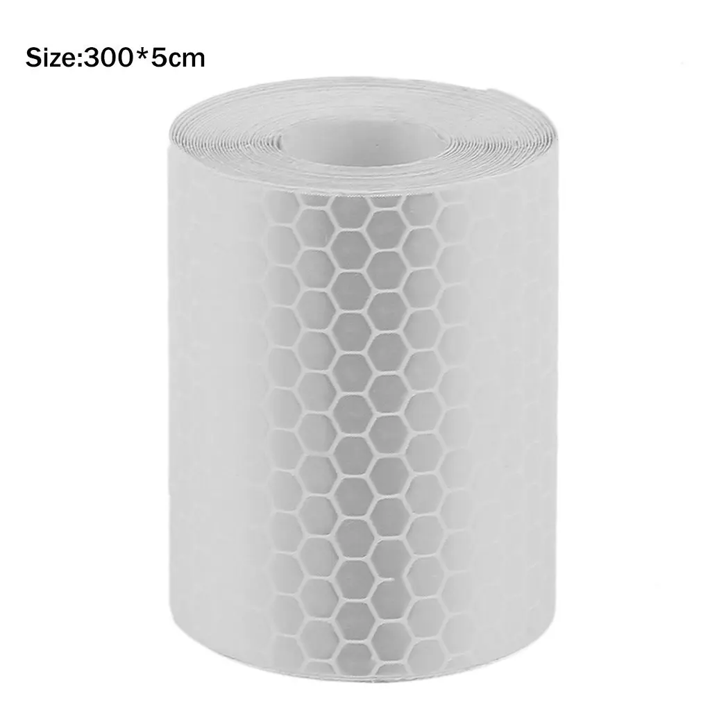 1 Roll 5cmx3m Safety Mark Reflective Tape Stickers For Bicycles Frames Motorcycle Self Adhesive Film Warning Tape Film