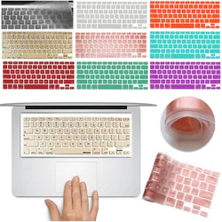 Cubiertas de teclado de ordenador portátil para Macbook Air, cubierta de teclado de silicona con ID táctil, película protectora de Color, 13 pulgadas, A2337, M1, 2020, A1932, A2179