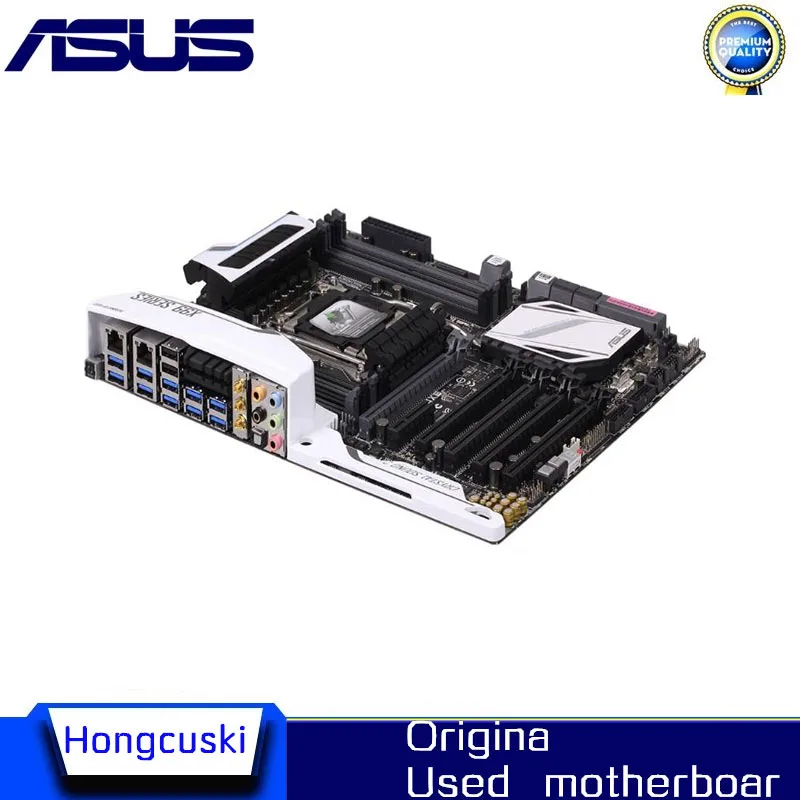 Para ASUS X99-DELUXE LGA2011 placa base original usada Socket LGA 2011-3 V3 DDR4 64GB X99 placa base de escritorio