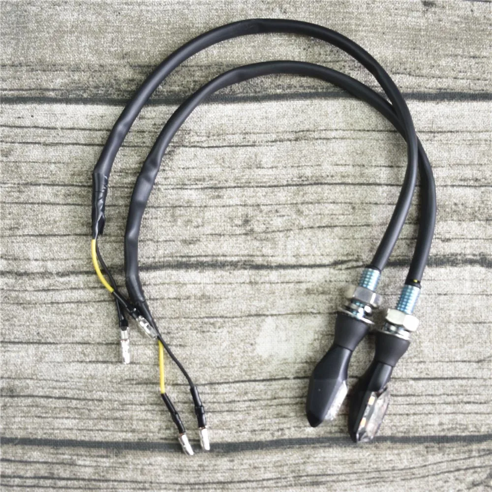 2pcs Retro Mini LED Motorcycle Turn Signal Light Super Bright Modified Aluminum Alloy Blinkers Flasher CE Certificate Indicators image 3