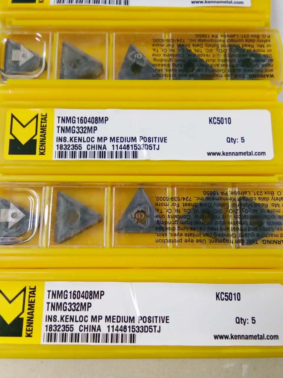 CNC Inserts TNMG160404MP/TNMG160408MP KC5010 Quenching Material Dedicated