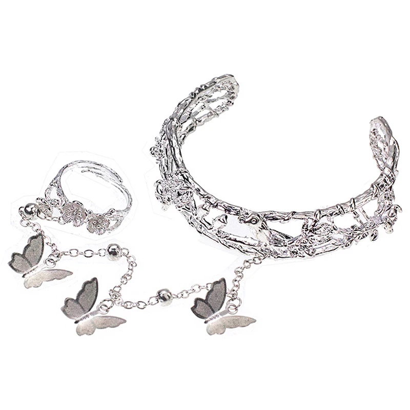 Star Butterfly Slave Bracelet Hand Accessories For Women Fashion Connected Finger Bracelet On Hand Female Ring Boho Jewelry image 5