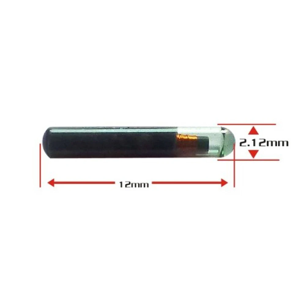 ISO11784 FDX-B 2.12x12mm 고양이 개 마이크로 칩 동물 주사기 ID 이식 애완 동물 칩 바늘 수의사 개 고양이 물고기를위한 RFID 주입기 구덩이 꼬리표