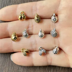 Hebilla de bolsa de luna y estrella Popular turca y saudita, Conector de extremo de joyería de 6mm x 9mm, accesorios de aleación de Zinc, venta al por mayor, 20 piezas
