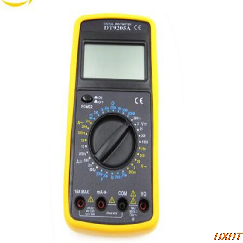 Digital Multimeter DT9205a Electric Handheld Multimeter Voltmeter Ammeter AC DC OHM Volt Tester Test Current Multimeter