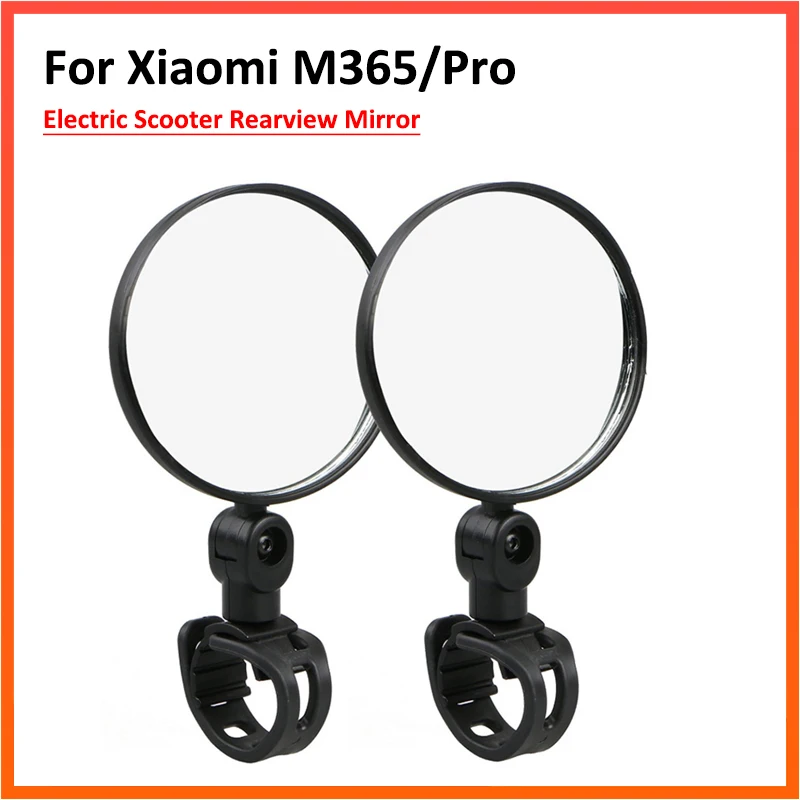 Rear View 360 Rotating Mirror For XIAOMI M365 1S Ninebot Electric Scooter Back Wing Door Reflector Parts