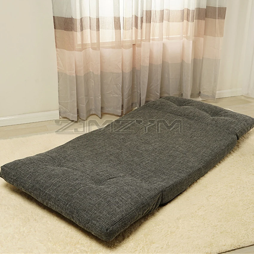 Creative tatami cotton linen fabric folding sofa fashion lazy sofa personality sofa bed