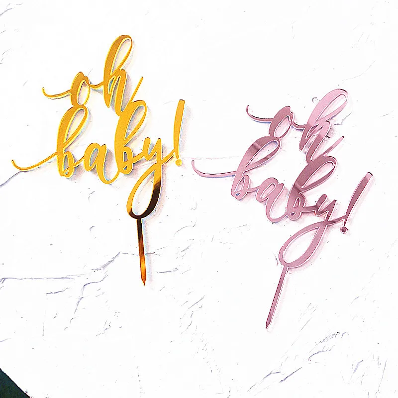 Neuer Acryl-Kuchenaufsatz in Roségold für Geburtstagspartys, Hochzeiten, Jubiläen und Baby-Erstgeburtstage - Tortendekoration – Detail 20