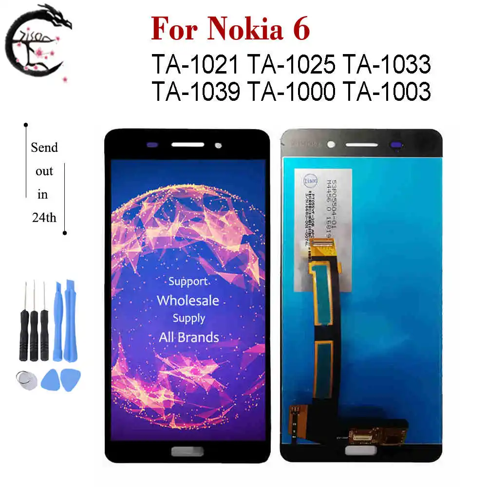 LCD Display Screen For Nokia 6 TA-1021 TA-1025 TA-1033 TA-1039 TA-1000 TA-1003 Touch Digitizer Assembly For Nokia6 N6 Display