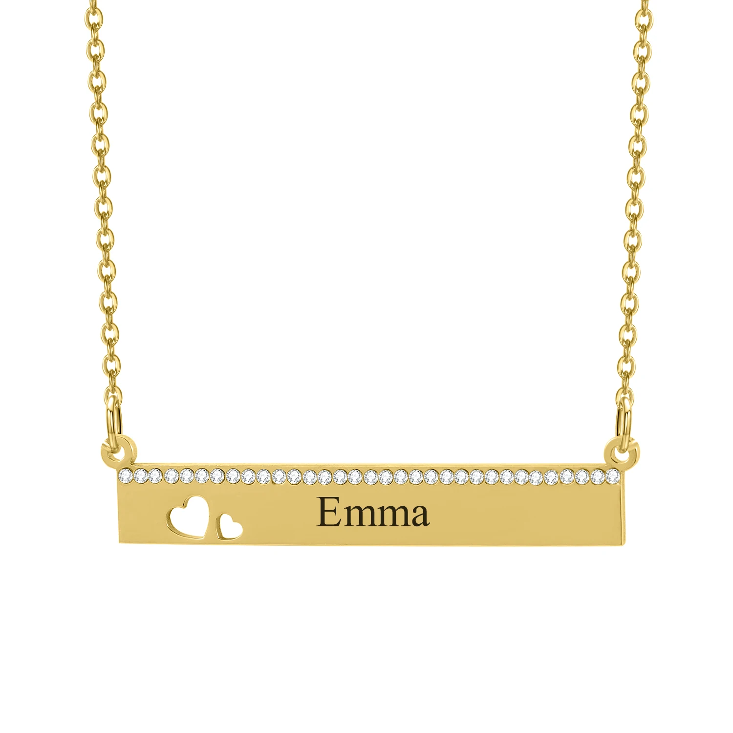 MYDIY  925 Sterling Silver Personalized Engrave Name LOVE Pendants Custom Necklace for Women Men Baby Child Mom Fashion Jewelry