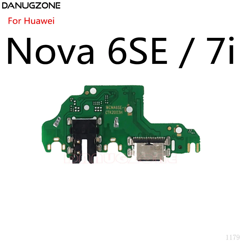 USB Charging Dock Port Socket Jack Plug Connector Charge Board Flex Cable For Huawei Nova 6SE 6 SE 7i 7 Pro