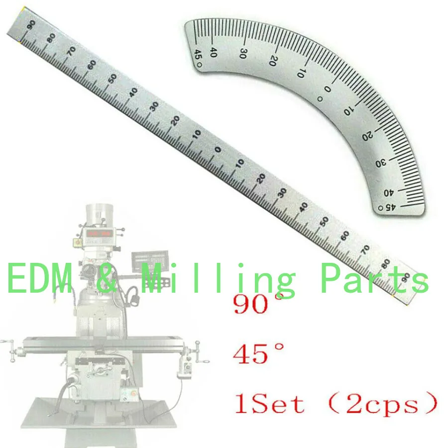 

1Set "2pcs" Bridgeport Mill Milling Machine CNC Part 45 Degree + 90 Degree Angle Plate For Bridgeport