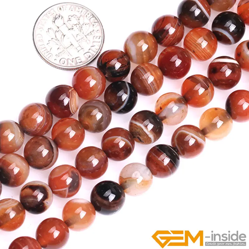 4 6 8 10mm Natural Stone Beads For Jewelry Making DIY Accessories For Bracelets Round Agates Beads Strand 15 inch Wholesale