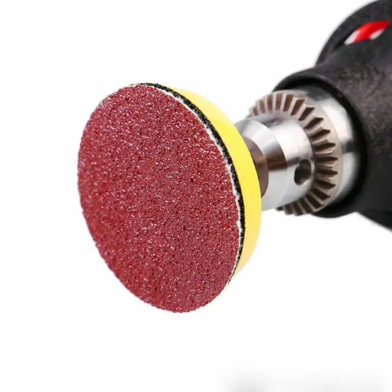 10-25 pezzi disco di carta vetrata speciale per lucidatura rotonda carta vetrata marrone rosso 50-100mm 40-3000 grana accessori utensili abrasivi