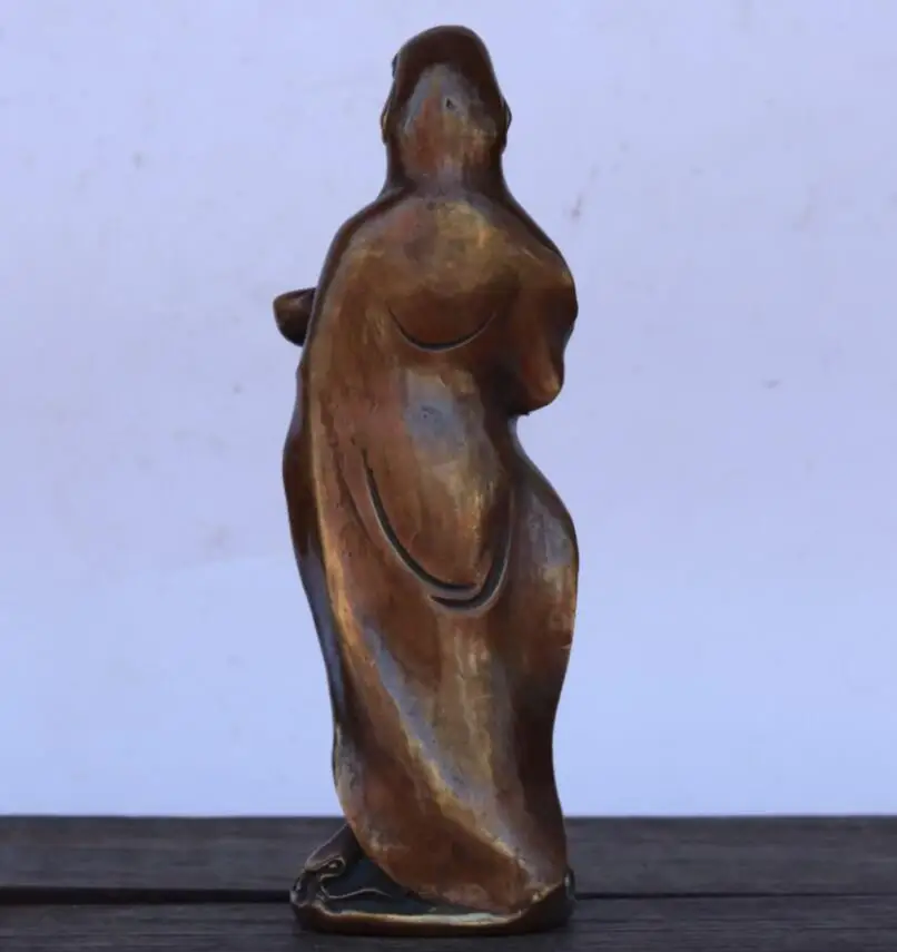 China brass Ruyi Goddess of mercy bodhisattva crafts statue